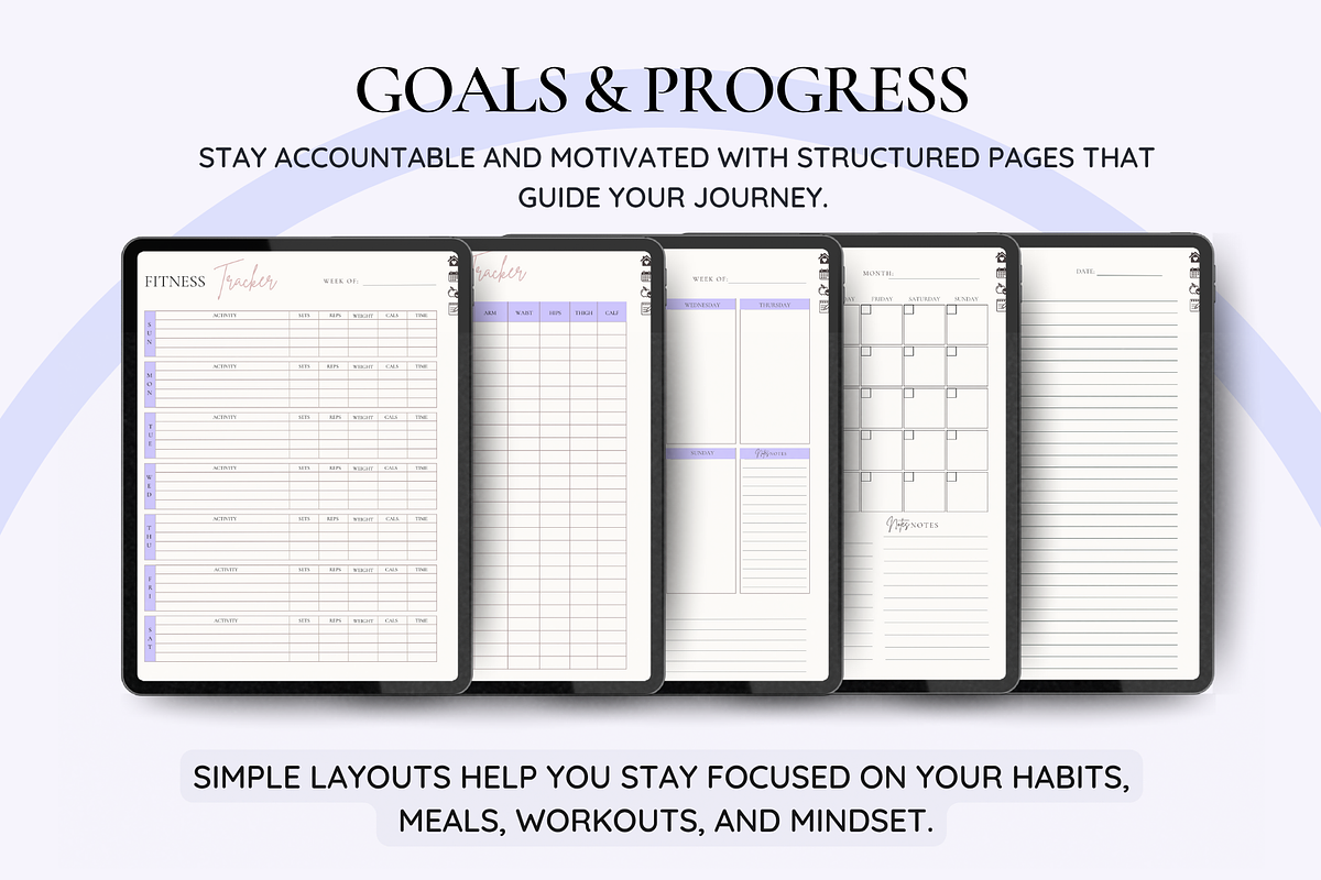 Digital fitness planner preview 6