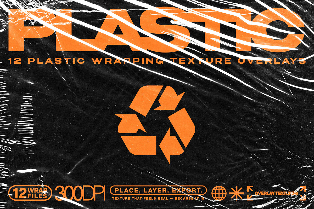 Plastic Wrap Texture Overlays, a Texture Graphic by pixelbuddha.net (Photo 1 of 6)