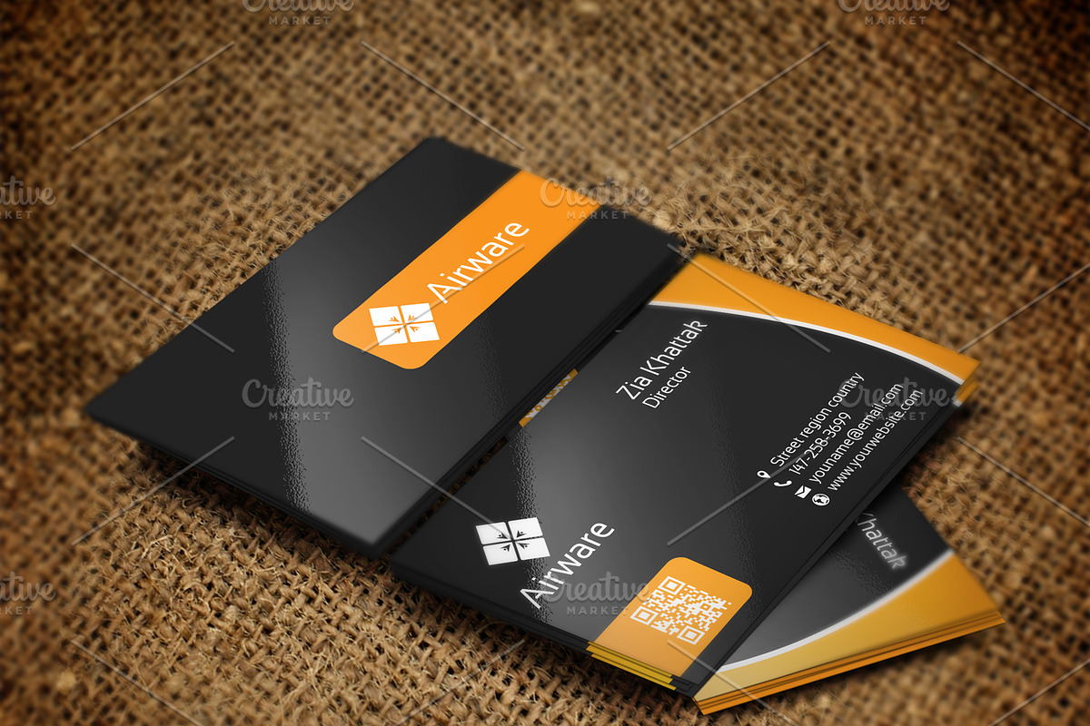 Airware Business Card, a Business Card Template by Zia Grfx (Photo 4 of 5)