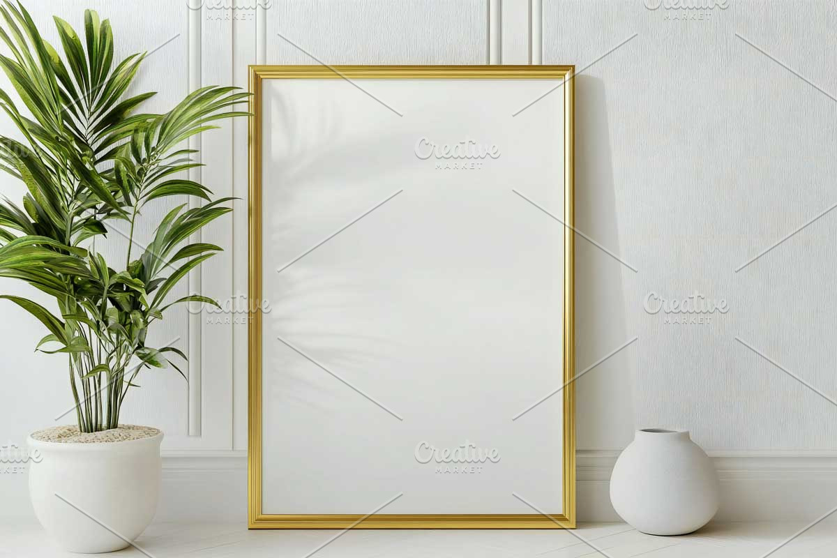 Posters Frames Mockup in Interior, a Templates & Theme by VetalStock (Photo 11 of 13)