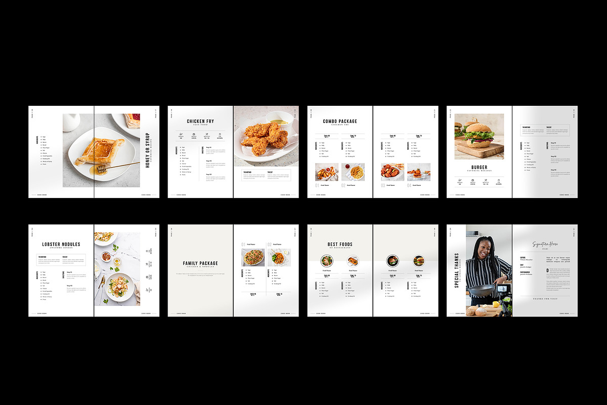 Cookbook Recipe Book Template, a Brochure Template by TemplateFolio-Shop (Photo 17 of 17)