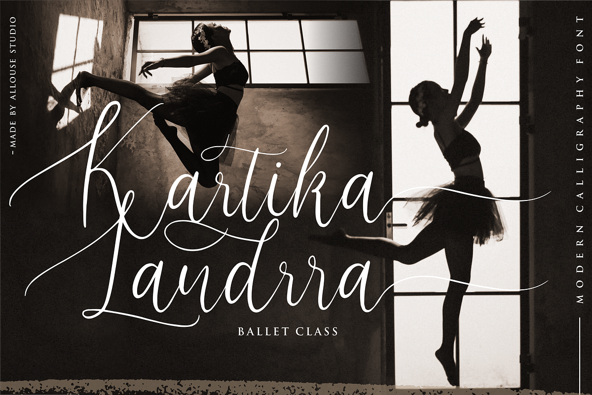 Val Edeline Font, a Script Font by Allouse Studio (Photo 2 of 12)
