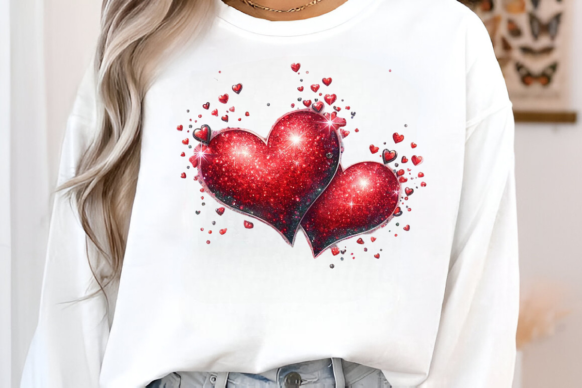 Glitter Heart Valentines Day Clip Ar, an Illustration by SinaCreation (Photo 6 of 11)