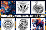 90+ Animals Mandala Coloring Pages, an Animal Illustration by Design Zone (Thumbnail 1 of 5)