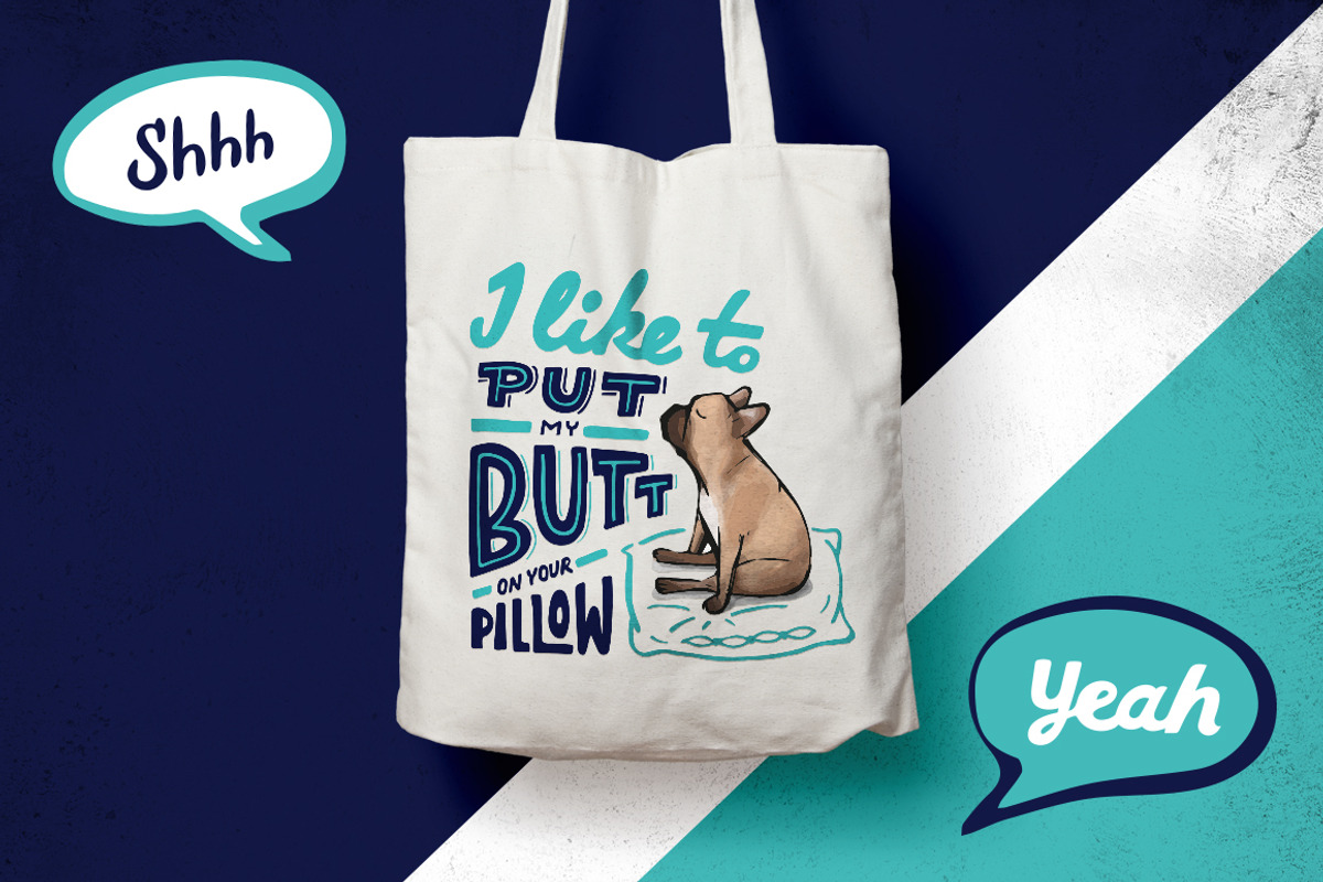 French bulldog - cute & sarcastic, a Graphic by Alexandra Deus (Photo 2 of 13)