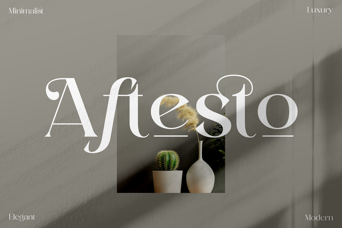 Aftesto Unique Serif Font, a Serif Font by Storytype Studio (Photo 1 of 9)