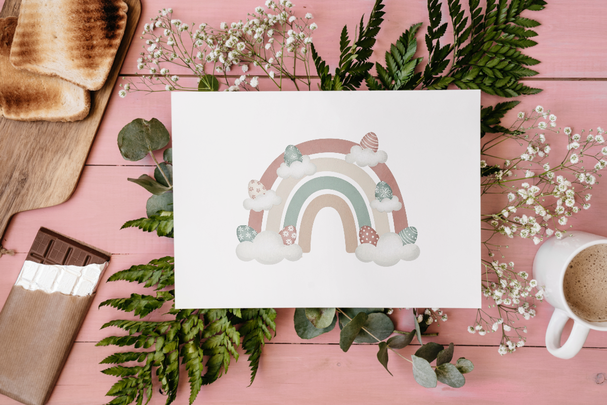 Boho Easter Rainbow PNG Clipart, an Object Illustration by KennedyStudio (Photo 5 of 5)