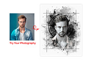 Black Watercolor Mixed Art Photo, an Action Add-On by Photoshop Action (Thumbnail 12 of 15)