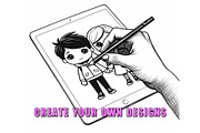50 Couples Procreate Stamps Brushes, a Brush Add-On by Procreate Sale (Thumbnail 3 of 6)