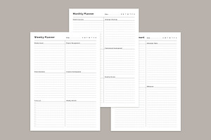 Generic Planning Pages Set V-08