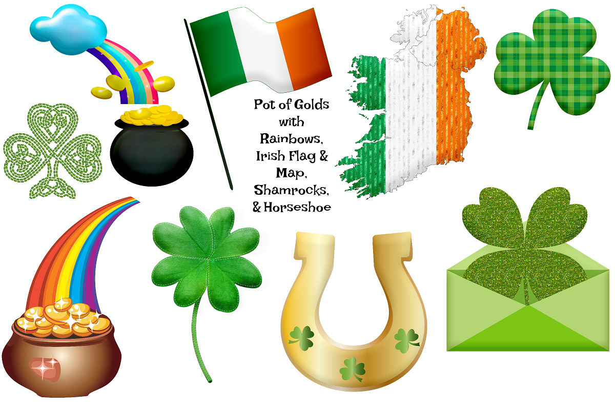 St Patrick's Day Clip Art, an Illustration by FrankiesDaughtersDesign (Photo 4 of 8)