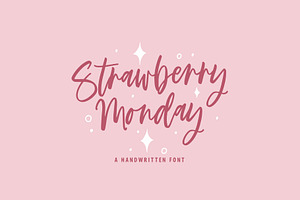 Strawberry Monday Font