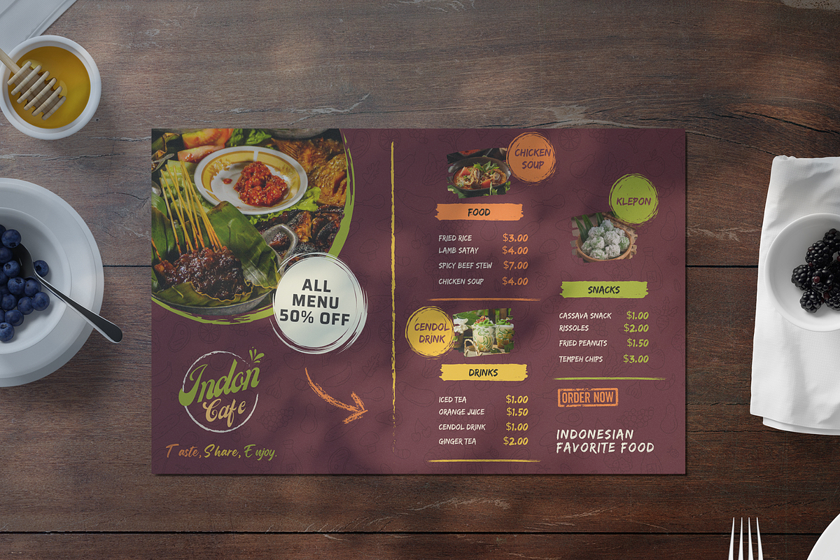 Elegant Landscape Menu Template, a Brochure Template by judayartworks (Photo 13 of 21)