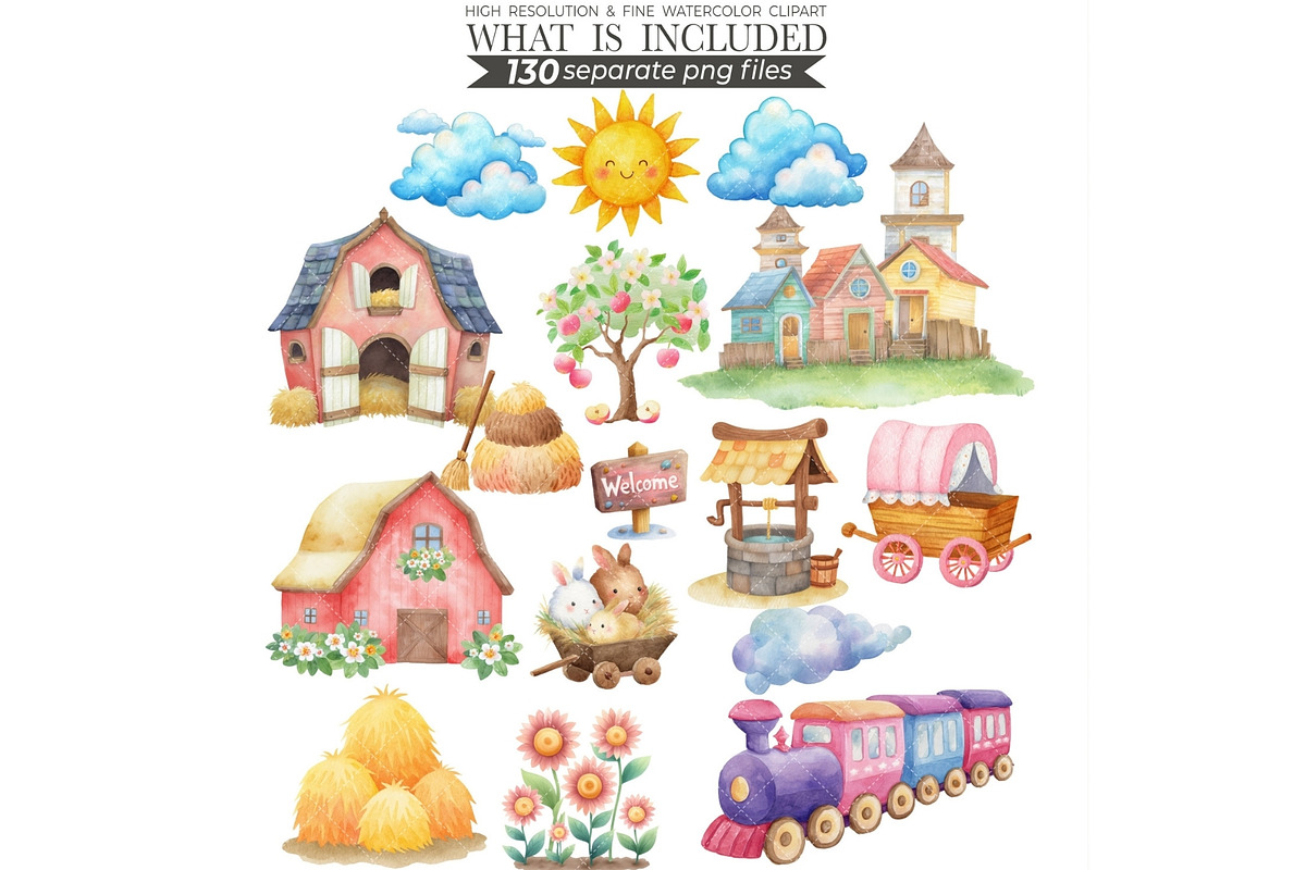 Watercolor Cowgirl Clipart Bundle, an Illustration by CharmClipart (Photo 9 of 9)