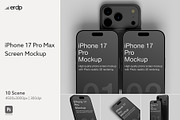 iPhone 17 Pro Max Screen Mockup, an iPhone Mockup by Eka Restu D. Putra (Thumbnail 1 of 14)