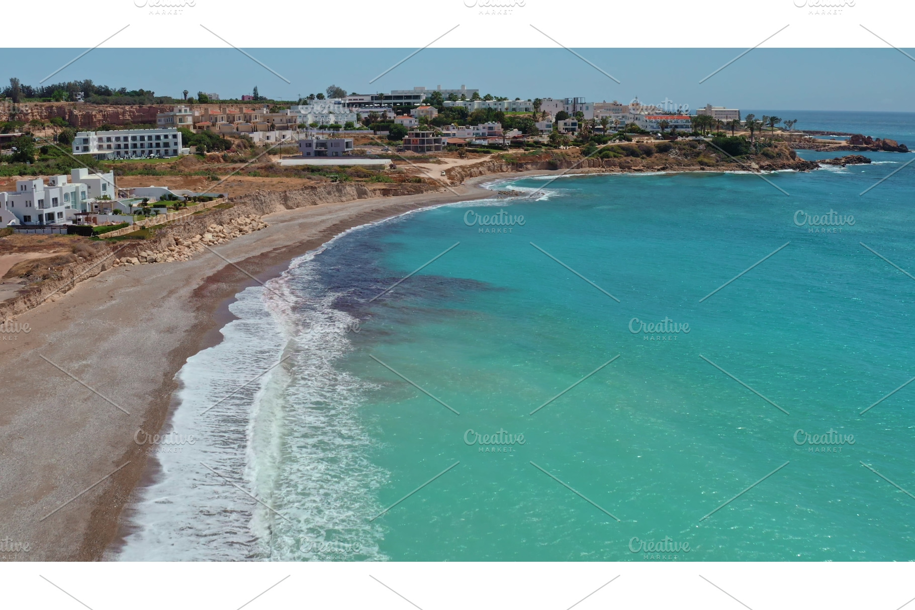 Cyprus coastline with turquoise, a Nature Photo by Goinyk