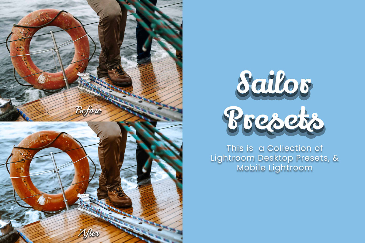 30 Sailor Lightroom Bundle, a Preset Add-On by 3Motional (Photo 4 of 11)