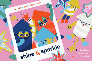 Sparkle & Shine. Firework Character.