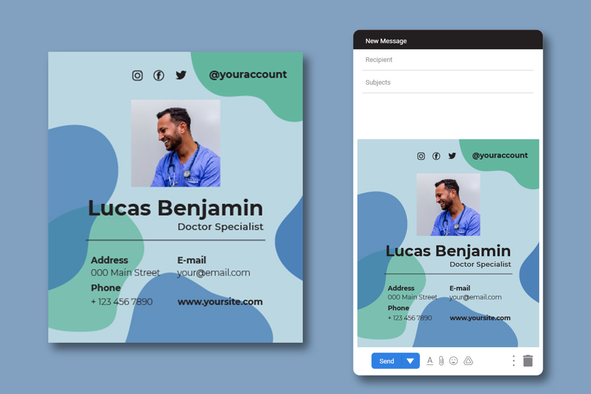 Doctor Specialist Email Signature, an Email Template by Rahardi Creative