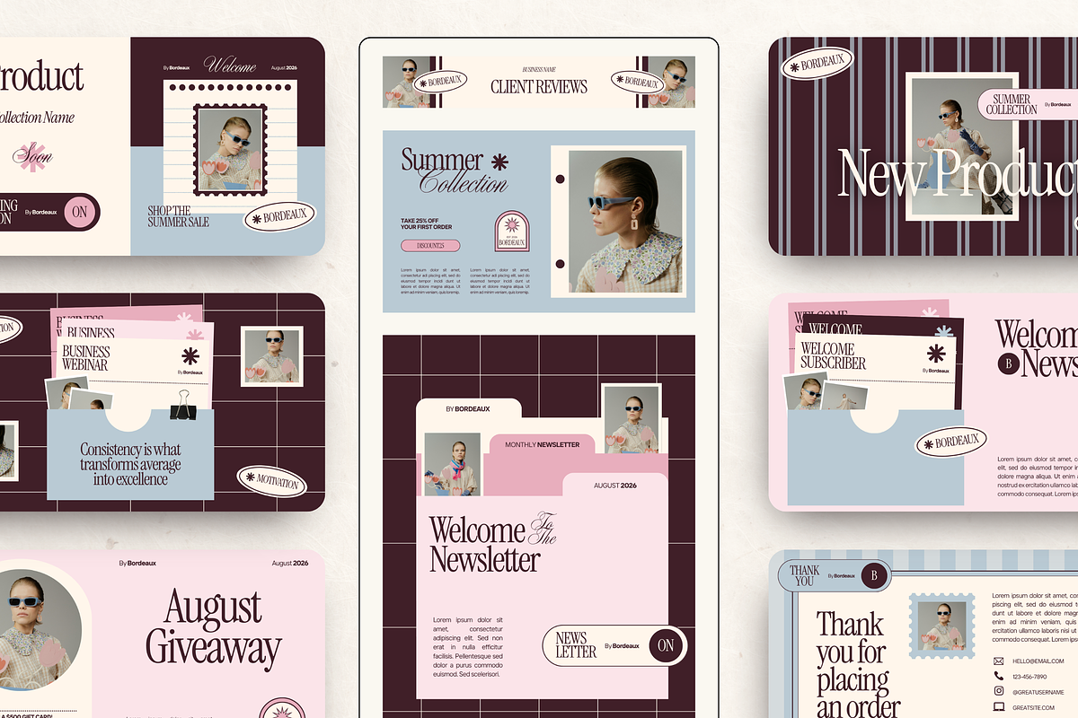 Email Marketing Newsletter Template, an Email Template by Branding Babe Co. (Photo 1 of 10)