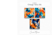 Blue Orange Alcohol Ink Textures, a Texture Graphic by Creative Matrix82 (Thumbnail 5 of 6)