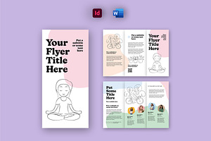 Print Trifold Flyer Layout Template, a Flyer Template by tomsarraipodesign