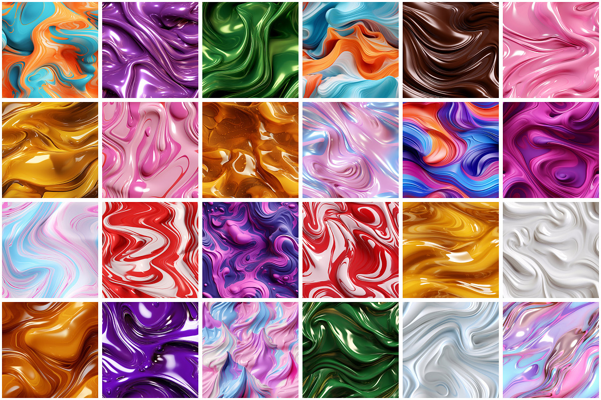 3D Liquid Seamless Pattern, a Pattern Graphic by Forhadx5 (Photo 12 of 21)