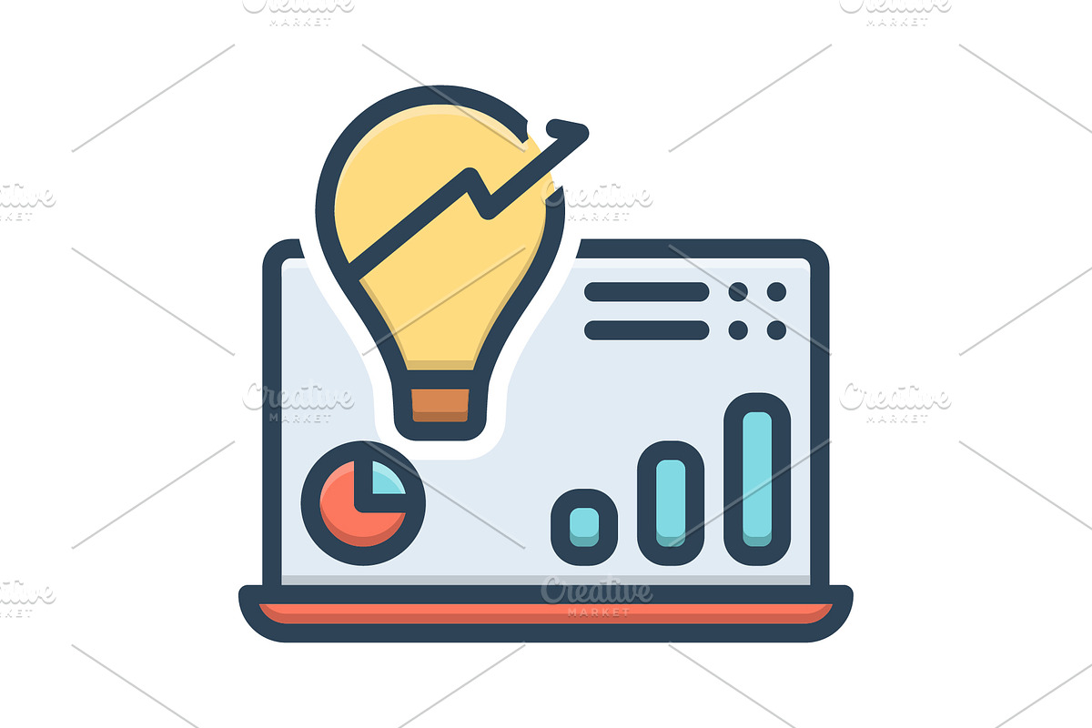 Insights from color icon, a Duotone Icon by Creative priyanka