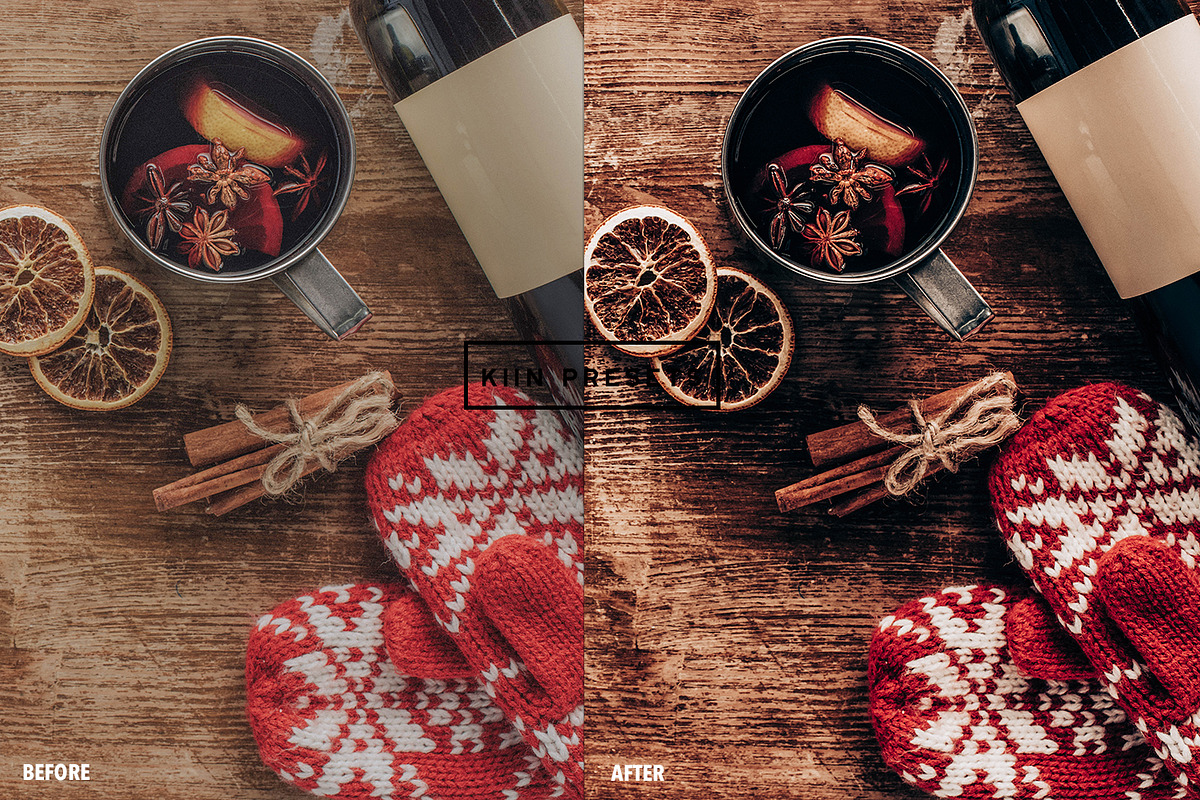 5 FESTIVE LIGHTROOM MOBILE PRESETS, an Action Add-On by KIIN Lightroom Presets (Photo 7 of 9)