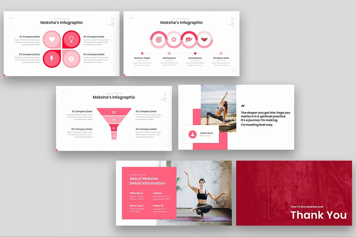 Moksha - Yoga Class Google Slides preview 4