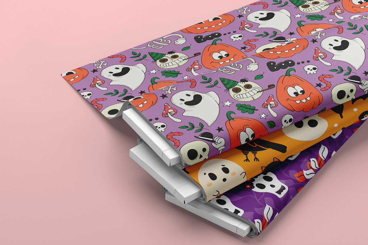 Gothic Halloween Seamless Pattern, a Pattern Graphic by Digital Studio (Photo 3 of 3)