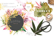 Cannabis. Marijuana harvest set., a Decorative Illustration by Ann Art Houze (Thumbnail 2 of 10)