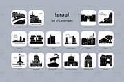 Israel landmark icons (16x), an Icon by Artefy's Graphic Bar (Thumbnail 2 of 2)