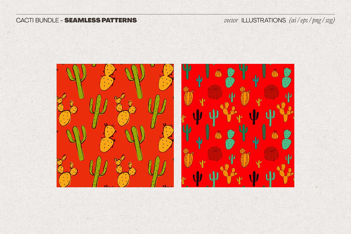 Sketch Cacti Vector Bundle, a Seasonal Illustration by TheMountBirdStudio (Photo 11 of 14)