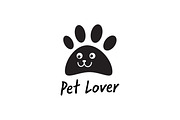 Pet Lover Cute Smiling Paw, a Branding & Logo Template by Saba Vector (Thumbnail 2 of 3)