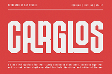 Carglos - Condensed Sans Serif Font