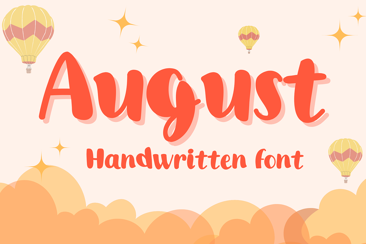 August, a Sans Serif Font by Sirinart (Photo 1 of 6)