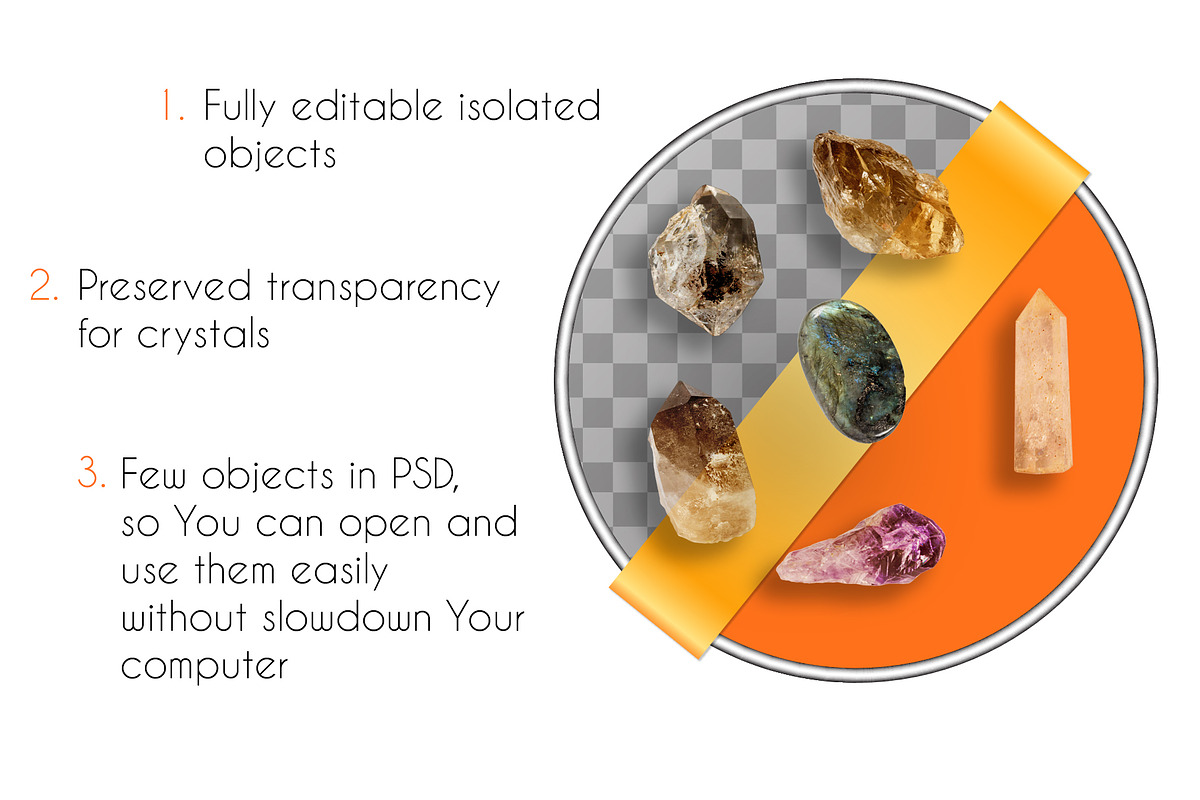 Boho style: gems items scene creator, a Product Mockup by Big Bundles Shop (Photo 2 of 3)