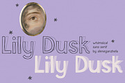 Lily Dusk whimsical display typeface, a Handwritten Font by alenaganzhela (Thumbnail 11 of 11)