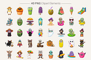 Summerween Sublimation PNG, a Seasonal Illustration by Artnoy (Thumbnail 2 of 18)