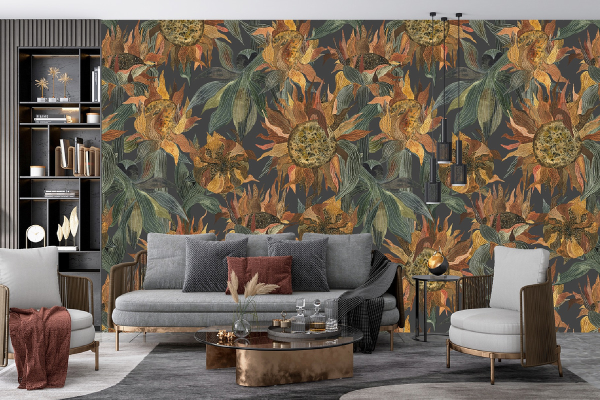 Patterns SUNNY FLOWERS, an Illustration by PASHKOVA (Photo 7 of 14)