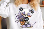 Whimsical spring panda clipart, an Illustration by SinaCreation (Thumbnail 9 of 11)