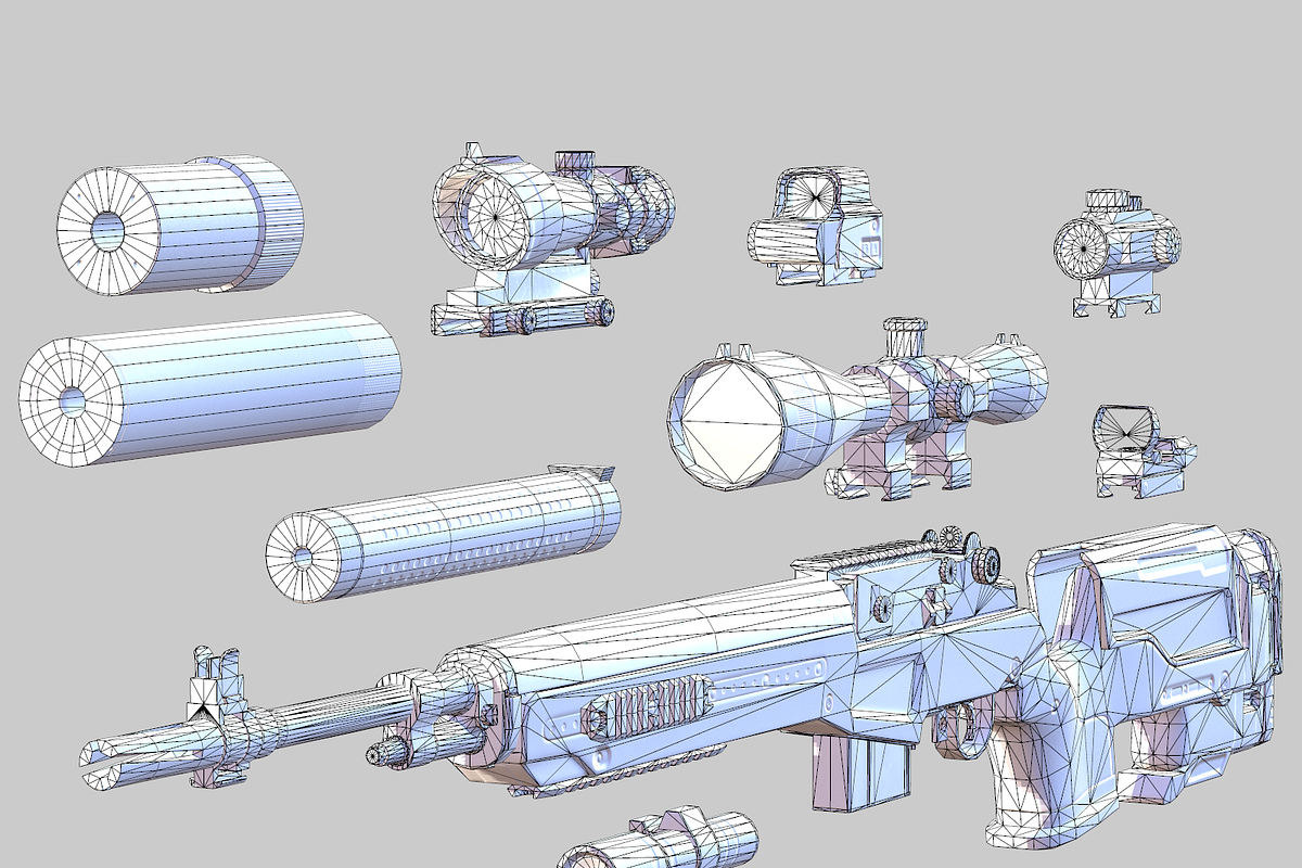 3DRT - Modern firearms HD - M14, an Object 3D Model by 3DRT.com (Photo 4 of 7)