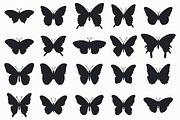 Butterfly Silhouette Vector Bundle, an Animal Illustration by Kusumaillustration (Thumbnail 5 of 13)