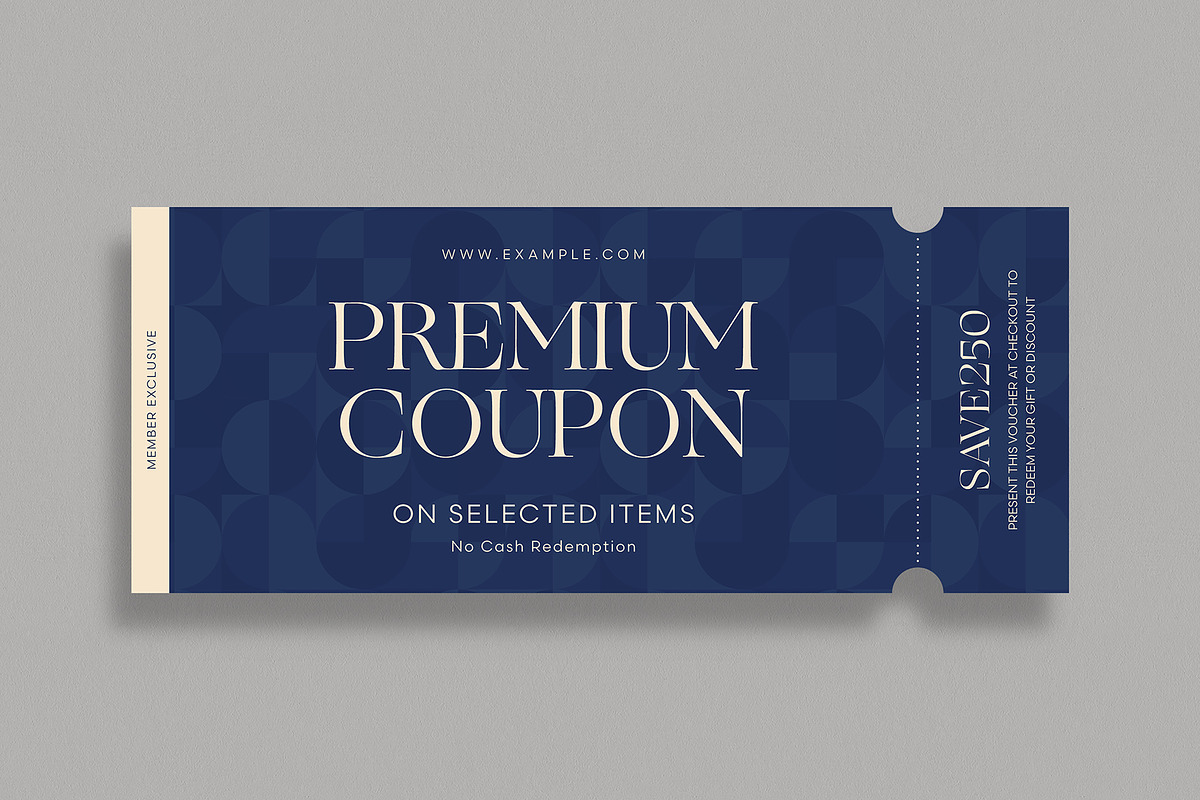 Gift Voucher Coupon Template, a Stationery Template by BrandPacks (Photo 2 of 5)