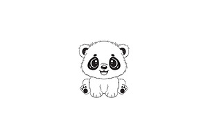 Mr. Panda Logo Template, a Branding & Logo Template by Graplick