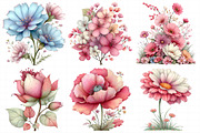 Watercolor Wildflower Clipart, an Illustration by Daily.Designs (Thumbnail 4 of 8)