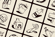 Cowboy Drawing Illustration Set, an Outline Icon by Vectors Market (Thumbnail 5 of 8)