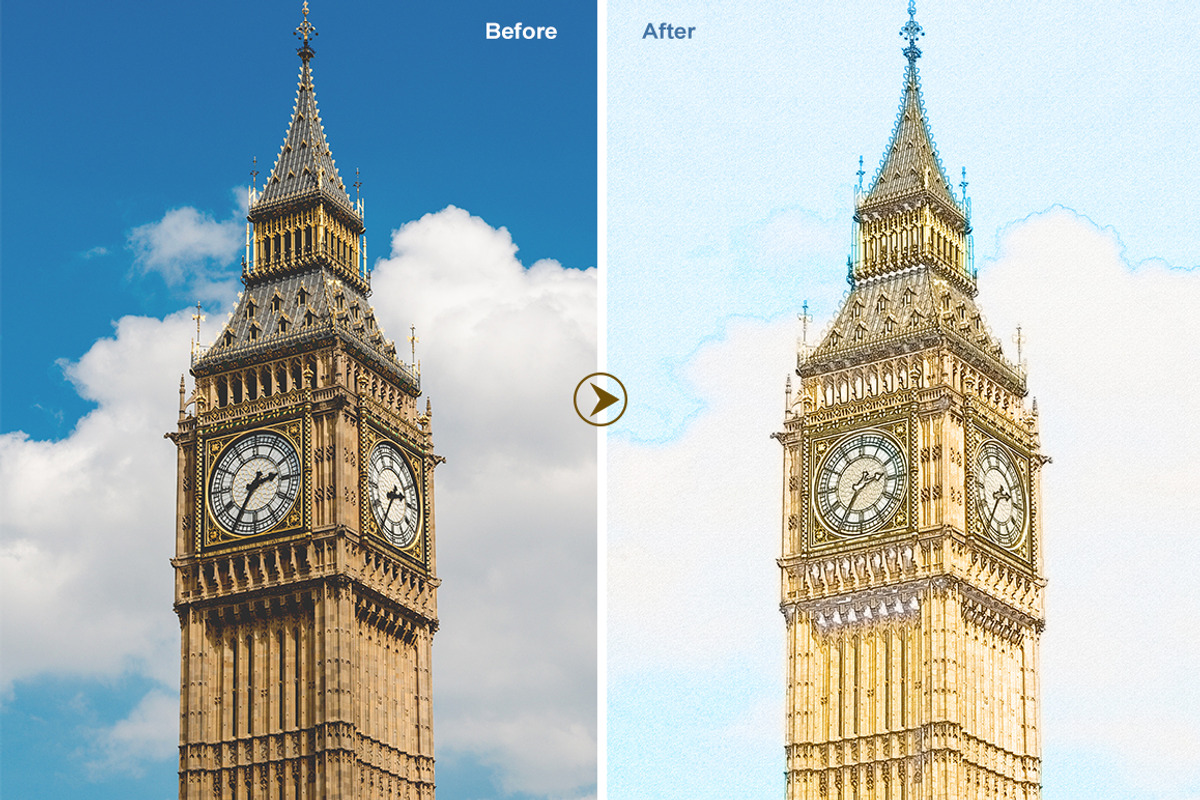 Architecture Art Sketch Photoshop Ac, an Action Add-On by designvillage (Photo 3 of 7)