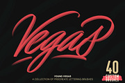 Young Vegas Hand Lettering Brushes, a Brush Add-On by IIAspire (Thumbnail 1 of 14)